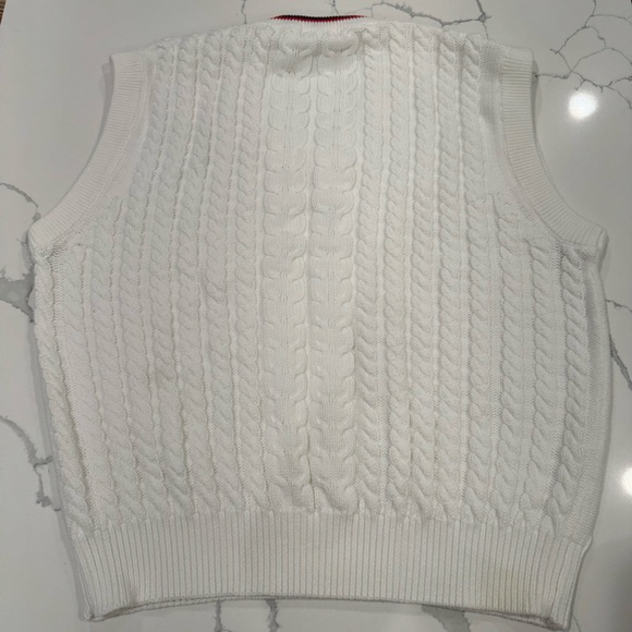 Men’s Vintage Fila Cable Knit Sweater Vest - Picture 5 of 10